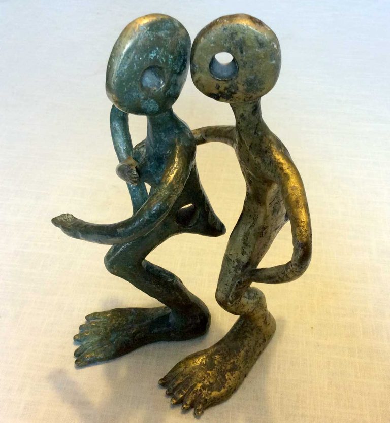 Les amants - Sculpture en bronze - 2012 - collection particulière